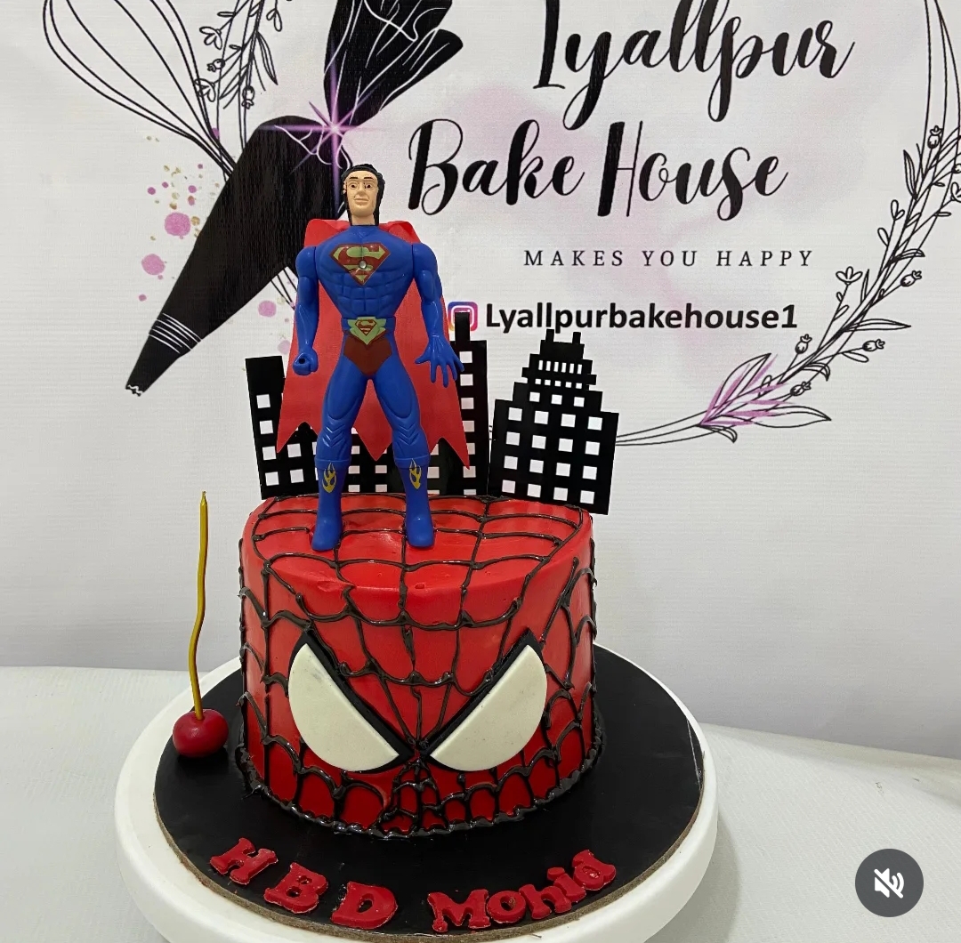 Spiderman cake